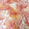 Nappe motif Corail Orange